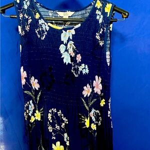 Sun Dress / Blue w/ flowers / worn once.